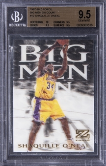 1997-98 SkyBox Z Force "Big Men on Court" #12 Shaquille ONeal - BGS GEM MINT 9.5